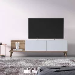 Dmora Wohnzimmer-TV-Ständer mit zwei -Kommoden Verkäufe 2023 65ec85cb84e74dd5b7a656e3a5f242a7