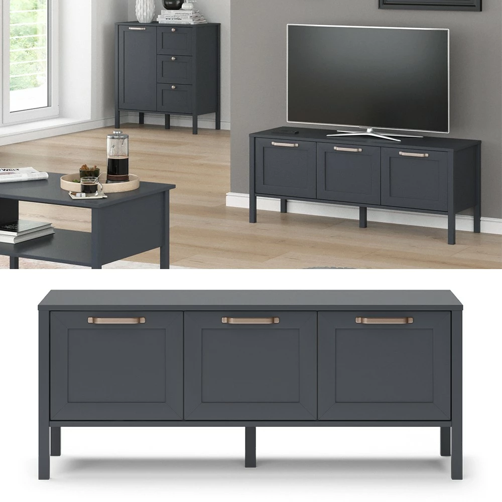 Vicco Lowboard „Ewan“ Anthrazit 5 Vicco Lowboard „Ewan“ Anthrazit – Bild 3