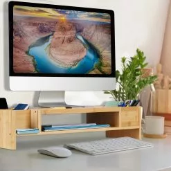 Relaxdays Bambus Monitorständer mit Fächern -Kommoden Verkäufe 2023 6ce3ad2ea18647e69969bc66719e7233