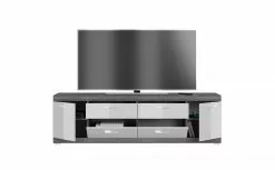 The Kuup TV Lowboard Weiß Hochglanz & Korpus Grau - 180 x 53 cm -Kommoden Verkäufe 2023 6d84f58b23824c6dafc2263e8a749950