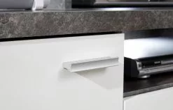 Ebuy24 Mood TV Möbel - Mood TV Möbel 2 Türen, 2 Schubladen, 4 Offene Fächer, 2 Klappen weiß, Stone dekor. -Kommoden Verkäufe 2023 6de42e3a7f4e49a3b36aa4b170687d88