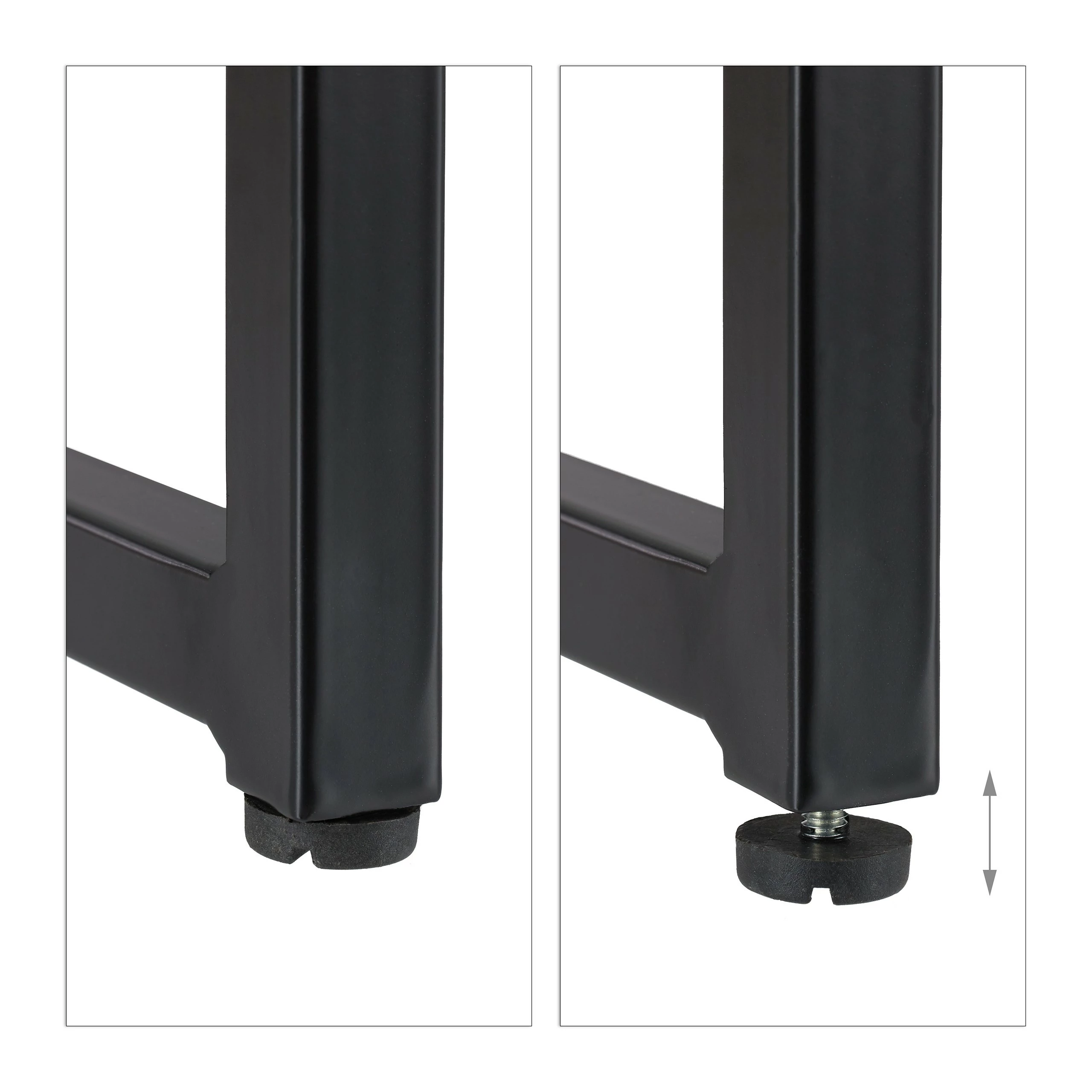 Relaxdays TV Lowboard weiß-schwarz 9 Relaxdays TV Lowboard weiß-schwarz – Bild 7