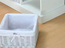 Ebuy24 Trine Tv/Hifi-Möbel - Trine Tv/Hifi-Möbel mit 2 Schubladen und 3 Körben Breite 100 cm, Höhe 50 cm weiß. -Kommoden Verkäufe 2023 7b630ac3885f4b43ae9919e26521cce1