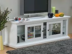 Ebuy24 Venedig Tv/Hifi-Möbel - Venedig Tv/Hifi-Möbel mit 2 Schiebetüren Breite 150 cm, Höhe 51 cm weiß. -Kommoden Verkäufe 2023 7b96fdf494cd450d9ea5329ad3f9863d