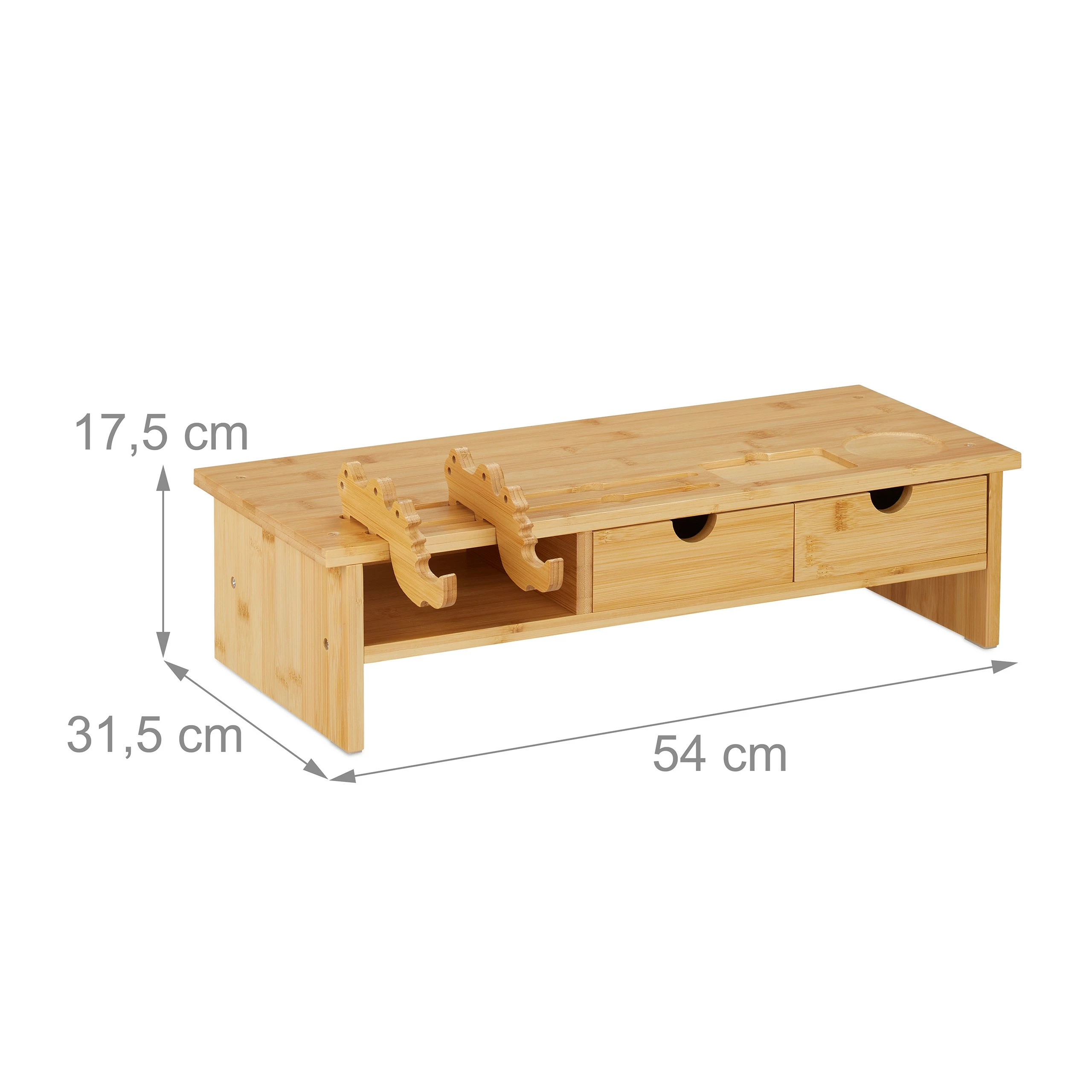 Relaxdays Monitorständer aus Bambus 13 Relaxdays Monitorständer aus Bambus – Bild 11