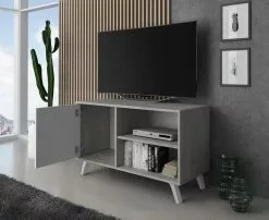 SKRAUT HOME Möbel TV100 Modell WIND Zement Mattweiß - Breite: 40 cm -Kommoden Verkäufe 2023 80938458cef74749befa07ede2fd88a6