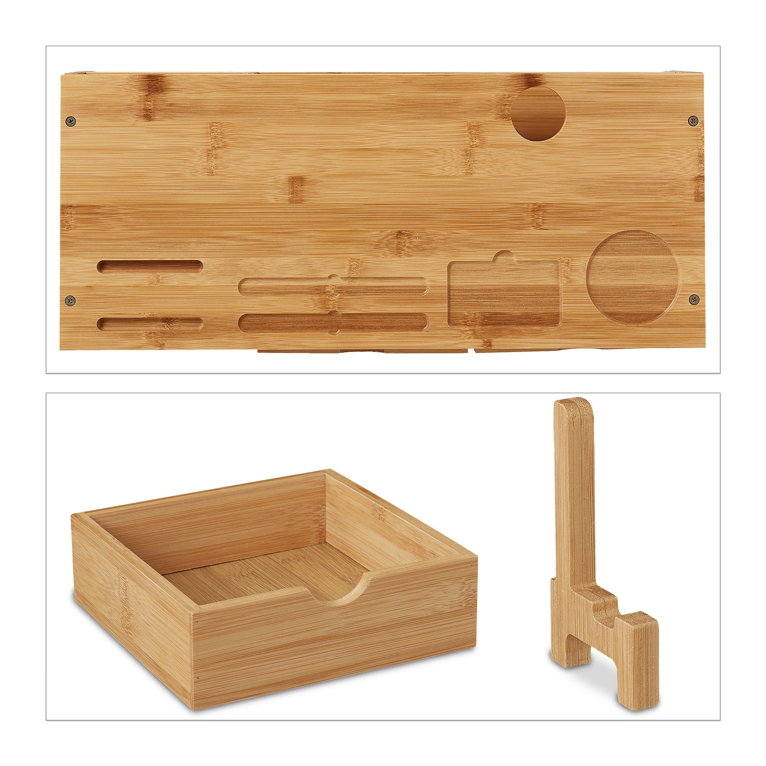 Relaxdays Monitorständer aus Bambus 8 Relaxdays Monitorständer aus Bambus – Bild 6