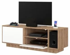 Vicco Lowboard „Okko“ Eiche/Weiß