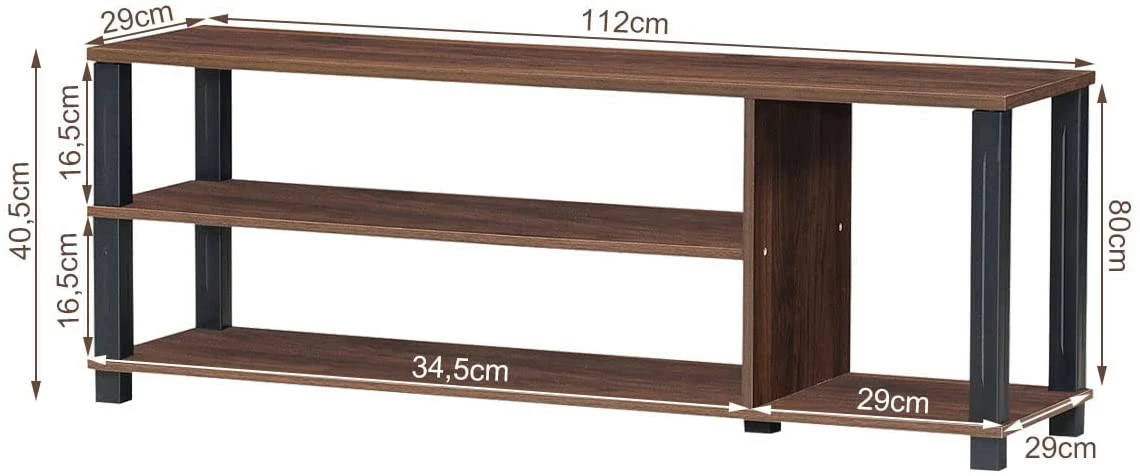 Costway TV-Schrank Fernsehschrank Holz 8 Costway TV-Schrank Fernsehschrank Holz – Bild 6