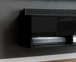 FURNIX TV-Schrank Alyx 100cm Schwarz mit LED -Kommoden Verkäufe 2023 8f1a1f1dd4bb43c99d97b0e0331121bb