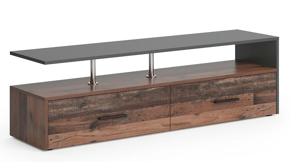 Vicco Lowboard „Amato“ Old Style/Anthrazit 3 Vicco Lowboard „Amato“ Old Style/Anthrazit