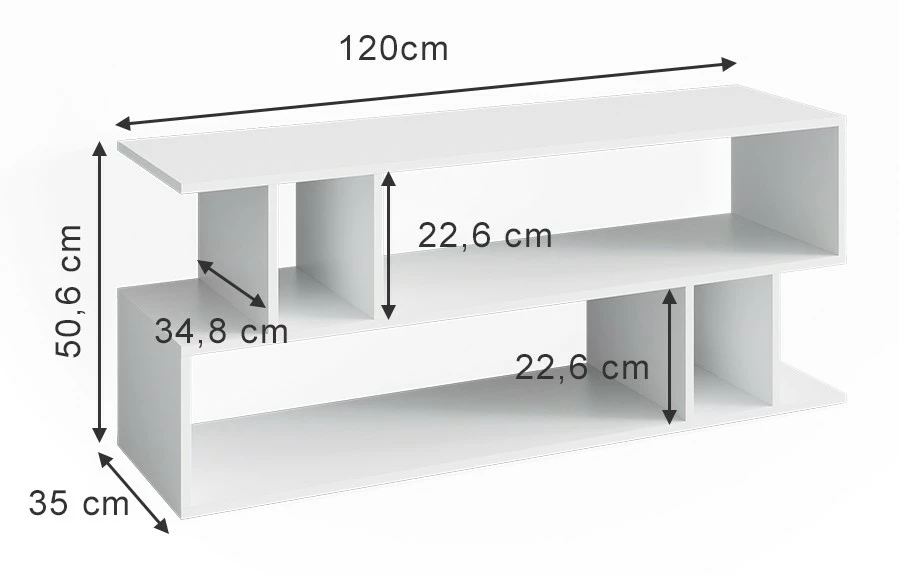 Vicco Lowboard „Karel" Weiß 7 Vicco Lowboard „Karel" Weiß – Bild 5