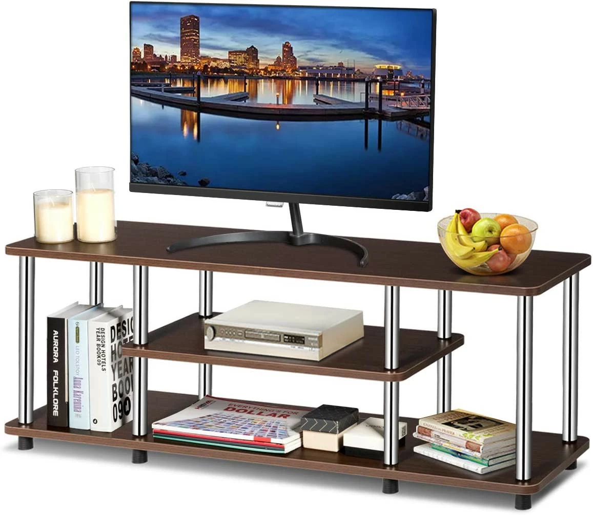 Costway 3 Ebenen TV-Schrank 3 Costway 3 Ebenen TV-Schrank