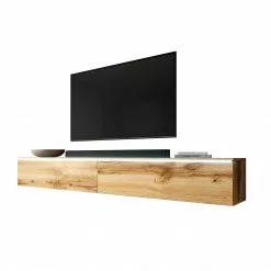 FURNIX Lowboard BARGO 200 Wotan-Wotan mit LED