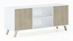 SKRAUT HOME Möbel TV 140 WIND Weiß Puccini