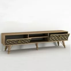 Moebel17 TV Lowboard Valente Walnuss Dunkelgrün -Kommoden Verkäufe 2023 ab0f8fe8ffe54a6bad34001a9d21b5f0