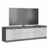 The Kuup TV Lowboard Weiß Hochglanz & Korpus Grau - 180 x 53 cm 1 The Kuup TV Lowboard Weiß Hochglanz & Korpus Grau - 180 x 53 cm -Kommoden Verkäufe 2023 b5b25aea4fa84cb6852c3bf785a189e0