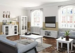 Ebuy24 Venny TV Tisch - Venny TV Tisch 2 Holztüren und 2 offene Fächer, weiss lackiert. -Kommoden Verkäufe 2023 ba70e8cf22e94ba5bc7245eccf24f52f