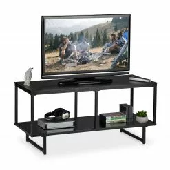 Relaxdays TV Lowboard MDF in Schwarz