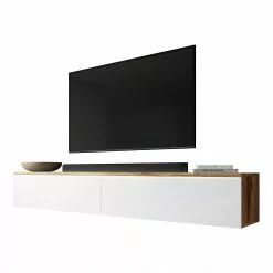 FURNIX RTV BARGO 180 Wotan-Weiß ohne LED