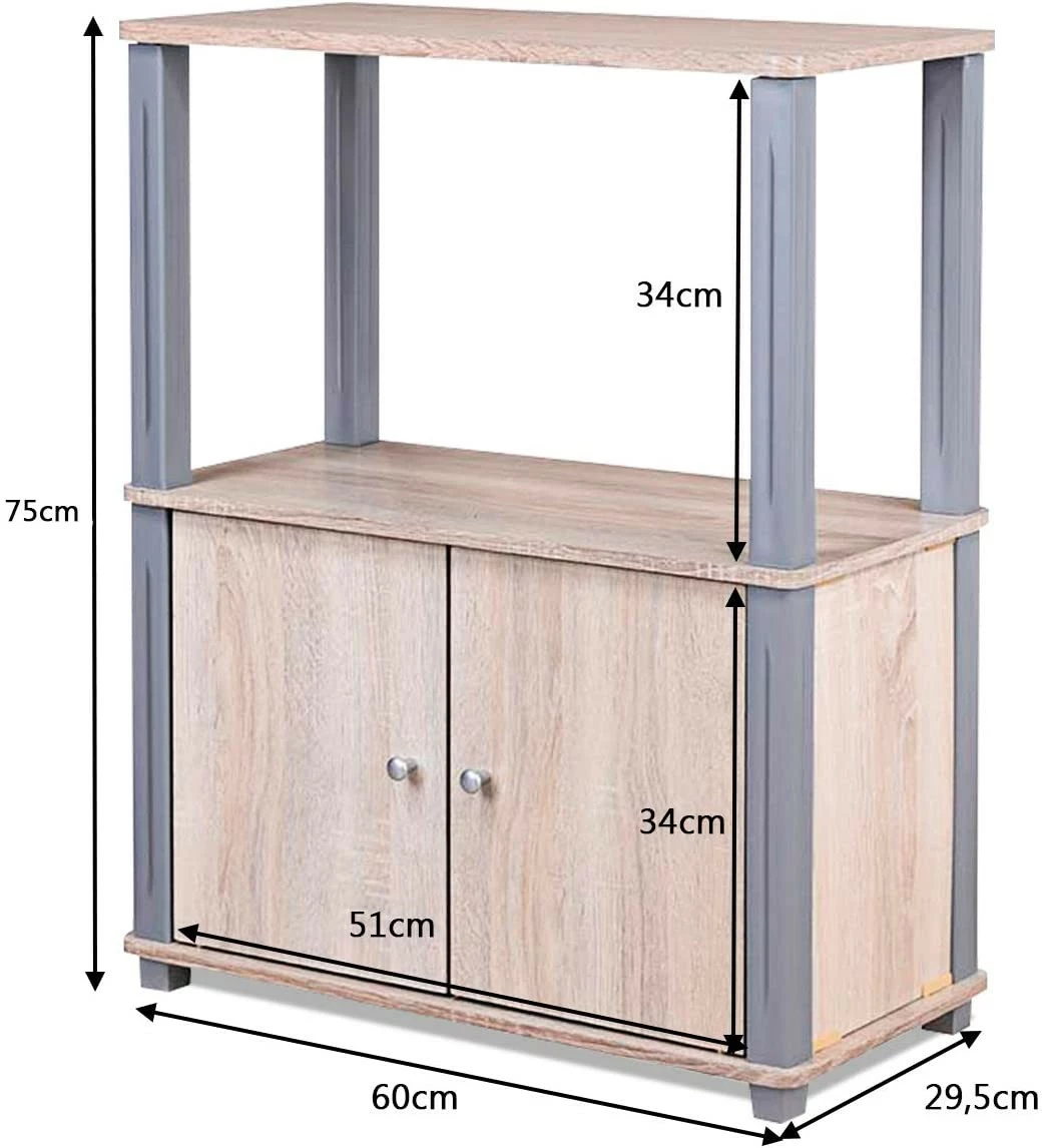 Costway Fernsehtisch TV Möbel Regal 8 Costway Fernsehtisch TV Möbel Regal – Bild 6