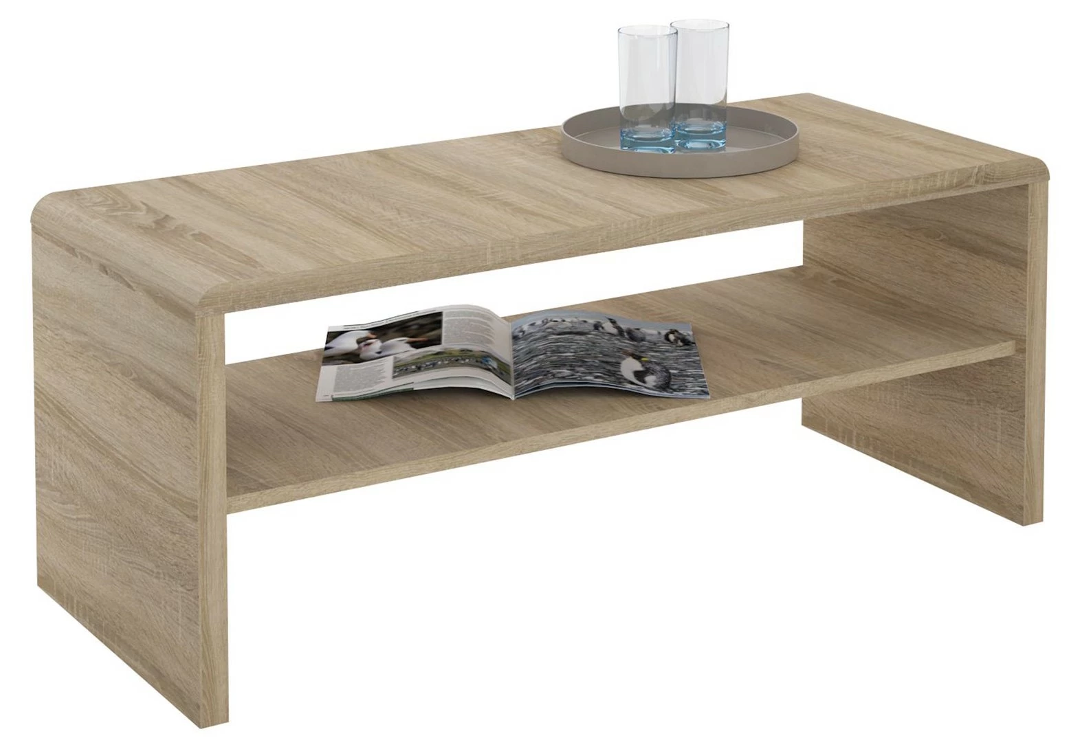 CARO-Möbel Lowboard LENNI - Braun 4 CARO-Möbel Lowboard LENNI - Braun – Bild 2