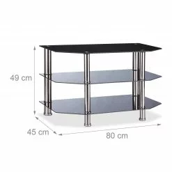 Relaxdays Fernsehtisch Schwarzglas -Kommoden Verkäufe 2023 d5c9d609cef2495091375b47a75d4e95