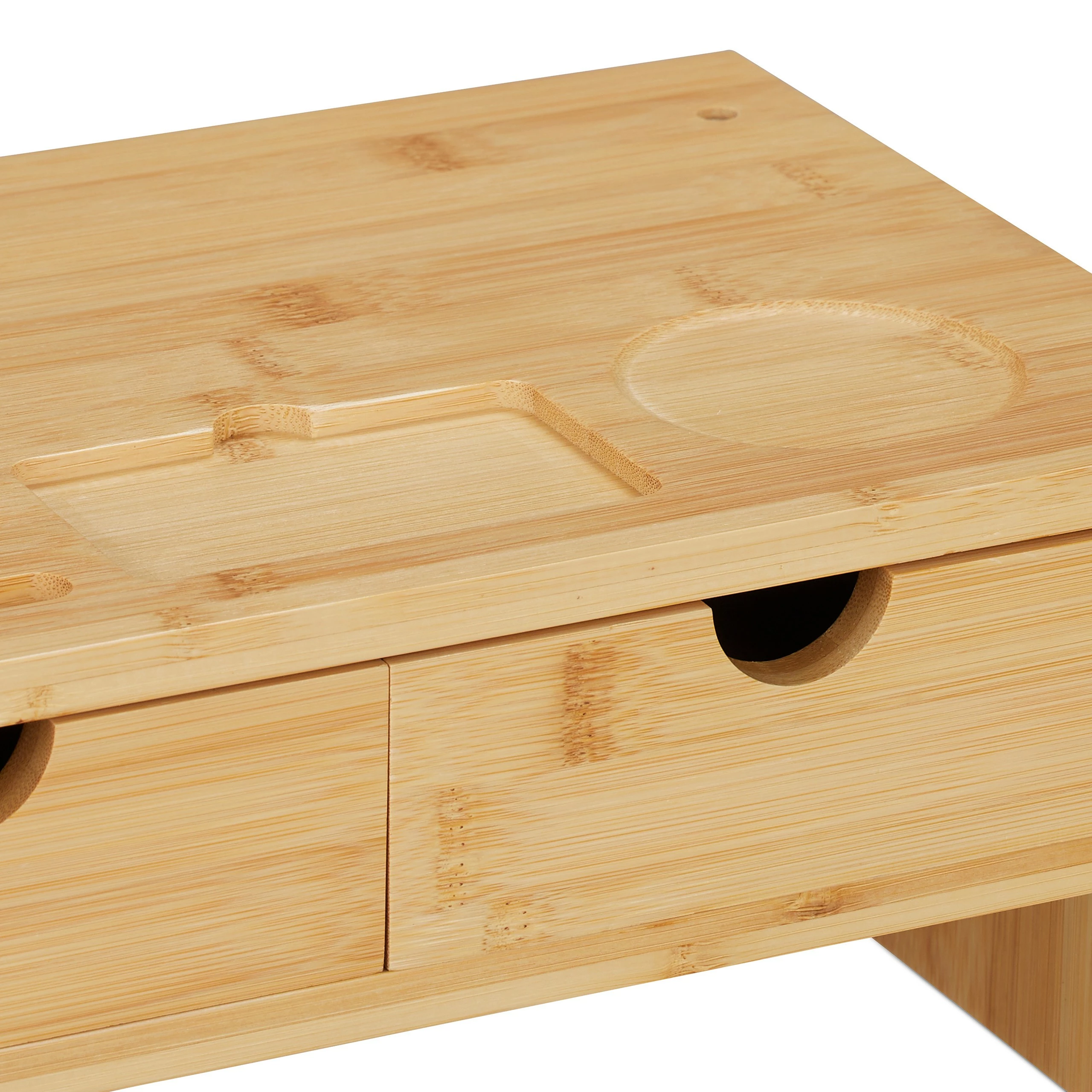 Relaxdays Monitorständer aus Bambus 9 Relaxdays Monitorständer aus Bambus – Bild 7