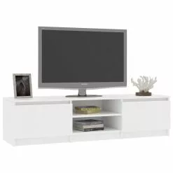VidaXL TV-Schrank - vidaXL TV-Schrank Weiß 140×40×35,5 cm Holzwerkstoff