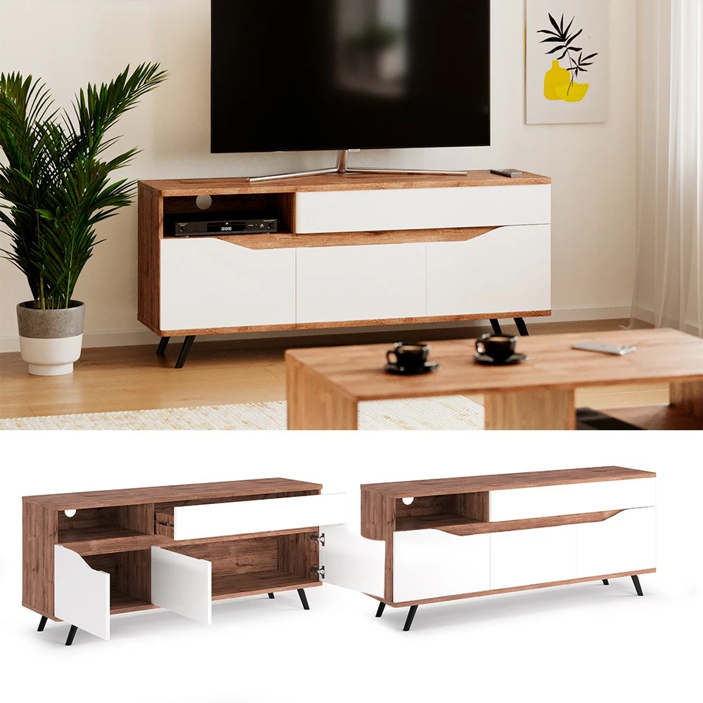 Vicco Lowboard „Ammar" Goldkraft/Weiß 6 Vicco Lowboard „Ammar" Goldkraft/Weiß – Bild 4