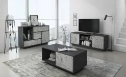 SKRAUT HOME Möbel TV140 MARMOL Grafit Grau Mattweiß -Kommoden Verkäufe 2023 e1334d279c3e487d94e995f4e9b670de