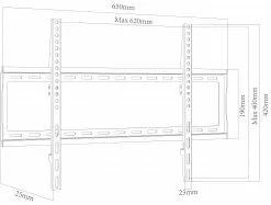 Ebuy24 B-FX 600 TV-Wandhalterung -Kommoden Verkäufe 2023 e373e001b46340bda53500840faca21b