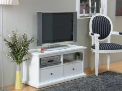 Ebuy24 Venedig Tv/Hifi-Möbel - Venedig Tv/Hifi-Möbel mit 2 Schubladen und 2 Ablagen Breite 102 cm, Höhe 51 cm weiß. -Kommoden Verkäufe 2023 e7b4d56055ec455982ba813fec9ab1fe