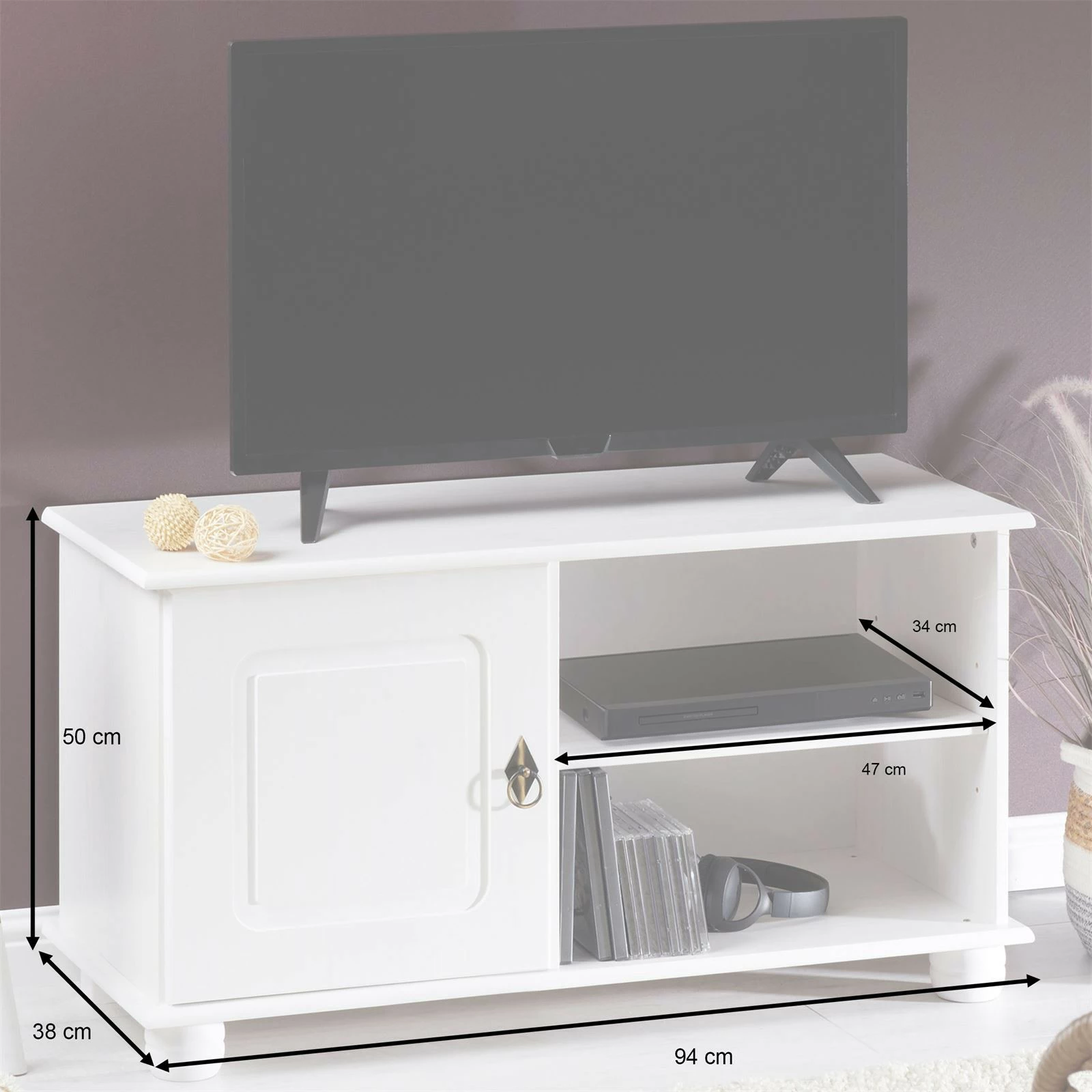 IDIMEX Lowboard BELFORT - Weiß 10 IDIMEX Lowboard BELFORT - Weiß – Bild 8