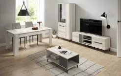 SKRAUT HOME Möbel TV KAI Eiche/Grau 162x40x52cm - Tiefe: 162 cm -Kommoden Verkäufe 2023 e8a2458fd9f54d1a942ba13df1b8bc28