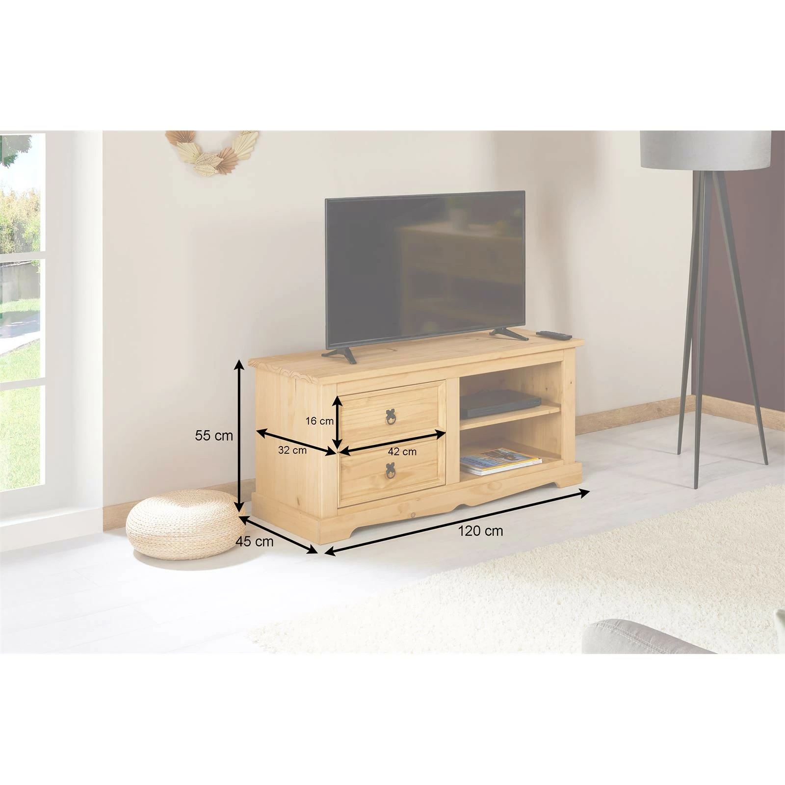 IDIMEX Mexiko Möbel Lowboard TEQUILA 9 IDIMEX Mexiko Möbel Lowboard TEQUILA – Bild 7