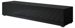 MB Moebel TV-Schrank Luke H2 mit Füße (2cm) - Schwarz - Höhe: 32 cm