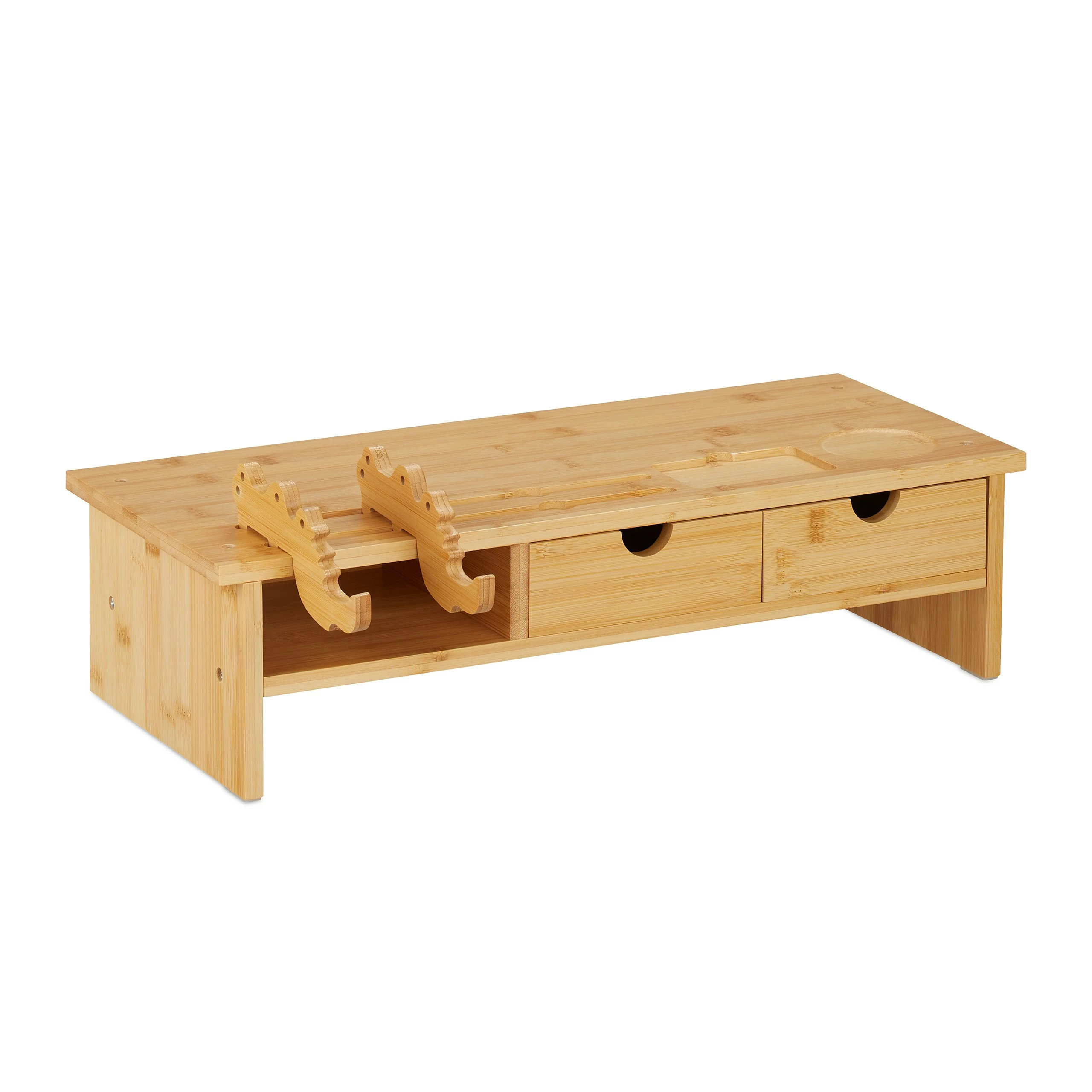 Relaxdays Monitorständer aus Bambus 7 Relaxdays Monitorständer aus Bambus – Bild 5