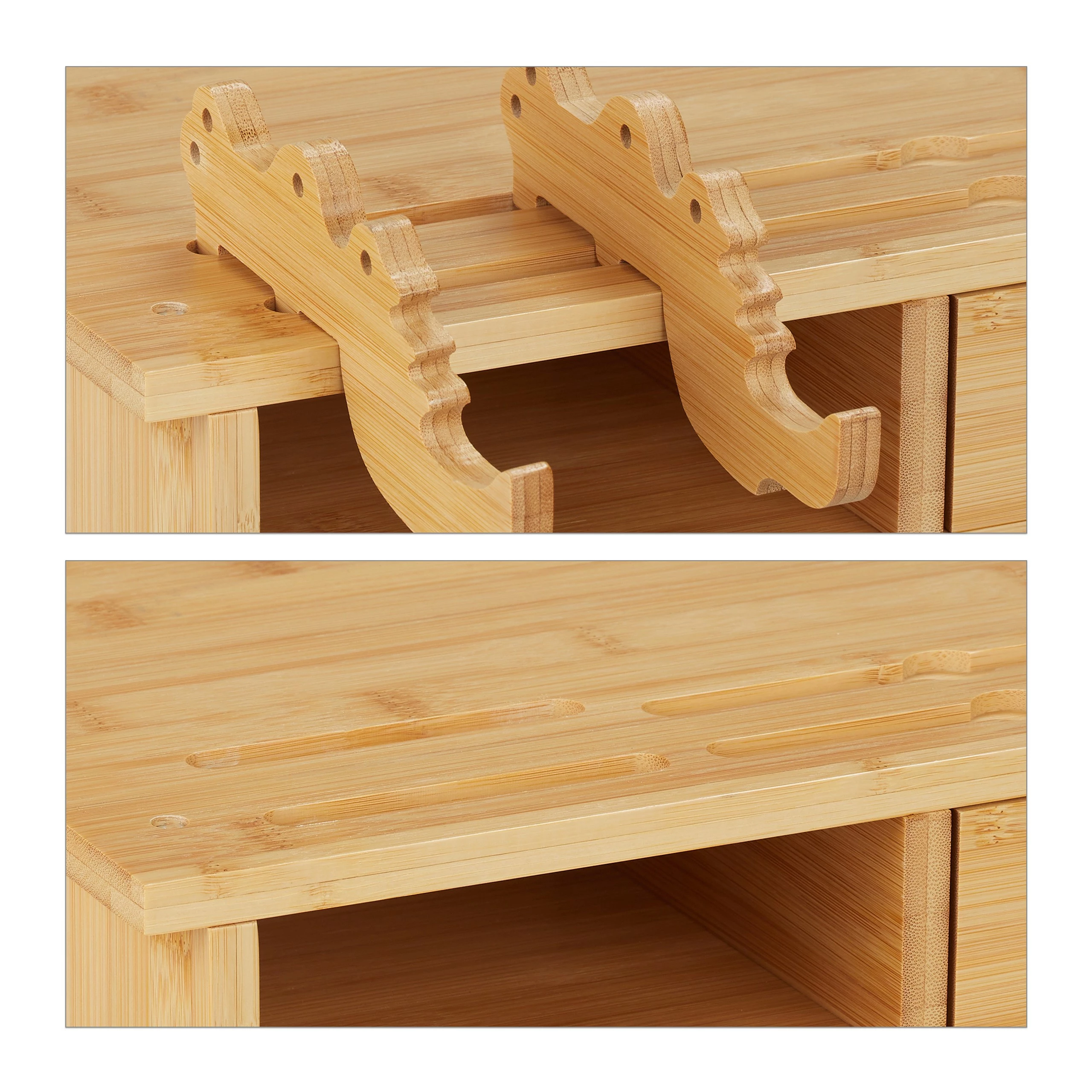 Relaxdays Monitorständer aus Bambus 8 Relaxdays Monitorständer aus Bambus – Bild 6