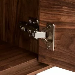 Ebuy24 Tori TV Tisch - Tori TV Tisch 2 Türen, 1 offene Ablage, 1 Schublade, Wallnuss Furnier, schwarz. -Kommoden Verkäufe 2023 fe9d38c4da234ac29ec70e960dea8381