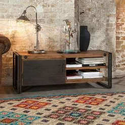 Ars manufacti TV-Lowboard Manchester I - Akazie massiv / Metall - Akazie / Anthrazit -Kommoden Verkäufe 2023 lowboard manchester i akazie massiv metall 4872844