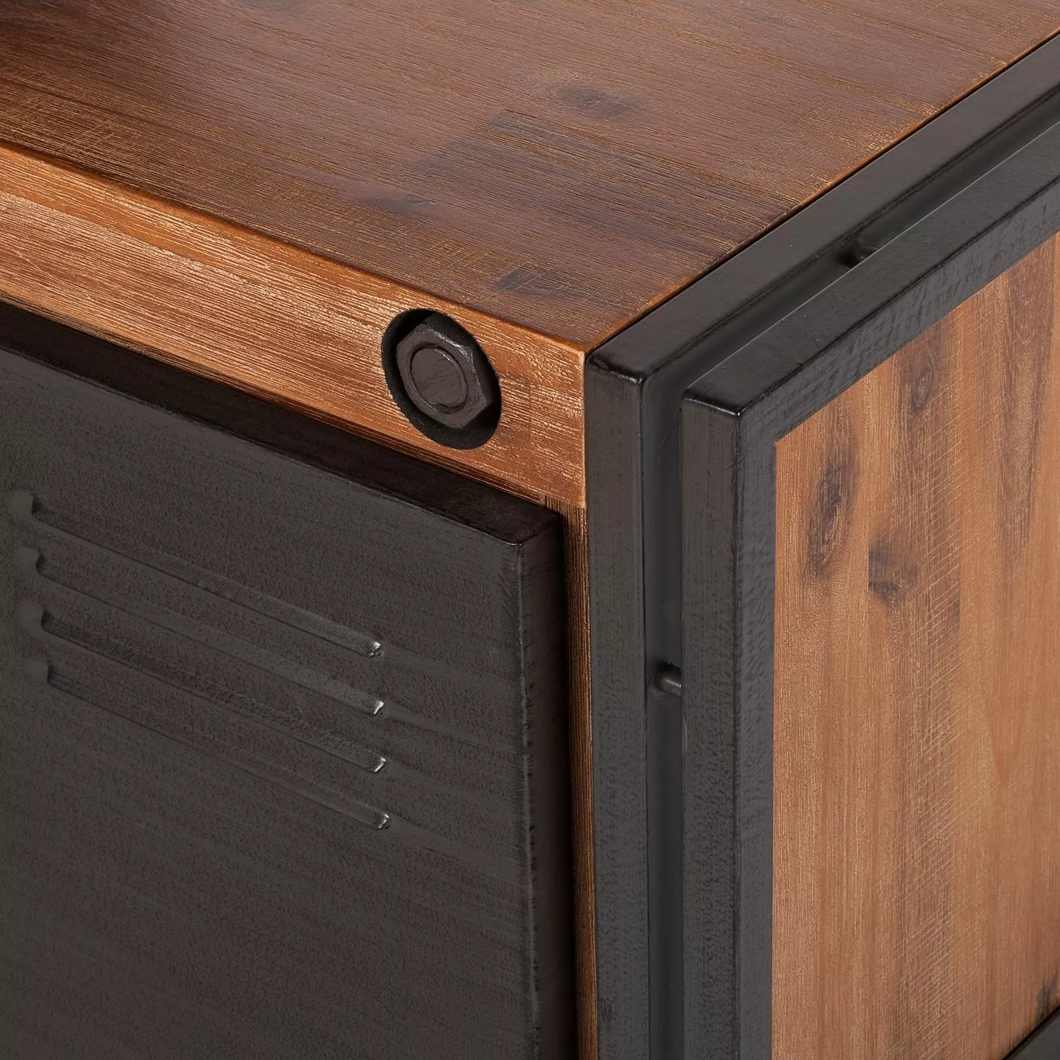 Ars manufacti TV-Lowboard Manchester II - Akazie massiv / Metall - Akazie / Anthrazit 16 Ars manufacti TV-Lowboard Manchester II - Akazie massiv / Metall - Akazie / Anthrazit – Bild 14