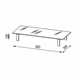 Maja Möbel TV-Aufsatz Troy - Schwarz - Breite: 82 cm -Kommoden Verkäufe 2023 tv aufsatz troy schwarz 82 cm 5088644