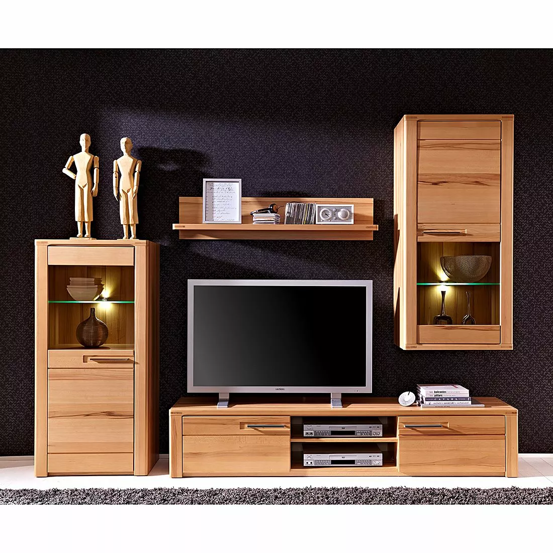 Ars Natura TV-Board NatureStar - Kernbuche teilmassiv 4 Ars Natura TV-Board NatureStar - Kernbuche teilmassiv – Bild 2