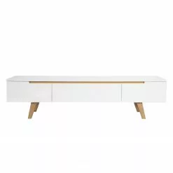 Mørteens TV-Lowboard Allium - Eiche teilmassiv - Weiß / Eiche -Kommoden Verkäufe 2023 tv lowboard allium esche teilmassiv esche hochglanz weiss 3540201