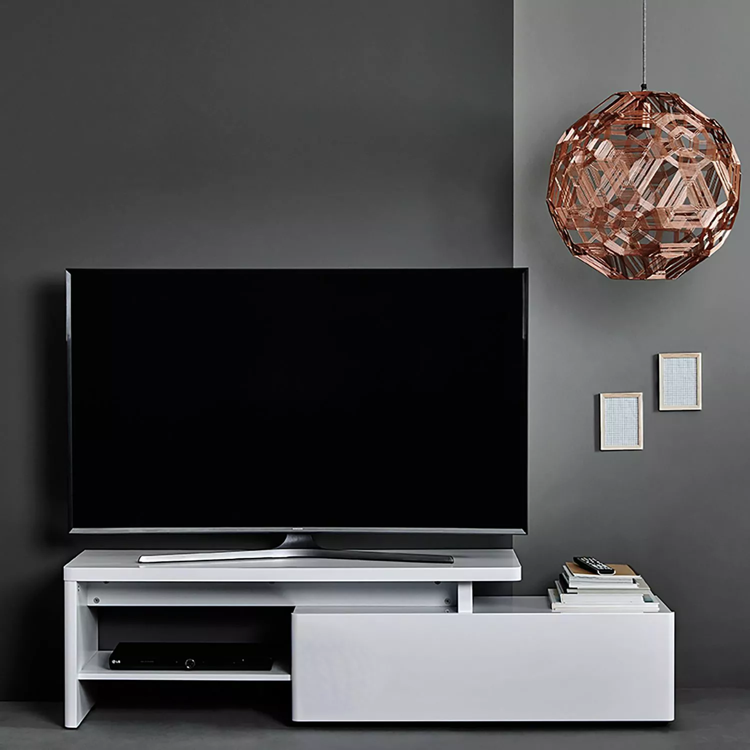 Jahnke TV-Lowboard CU-Libre 160 - Hochglanz Weiß 4 Jahnke TV-Lowboard CU-Libre 160 - Hochglanz Weiß – Bild 2