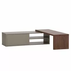 Temahome TV-Lowboard Echo - Grau / Walnuss -Kommoden Verkäufe 2023 tv lowboard echo weiss walnuss 3955148