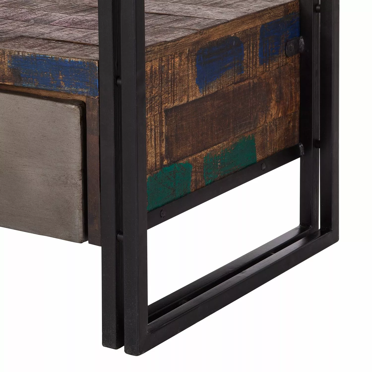 Red Living TV-Lowboard Factory II - Mango massiv / Metall - Vintage Braun 9 Red Living TV-Lowboard Factory II - Mango massiv / Metall - Vintage Braun – Bild 7