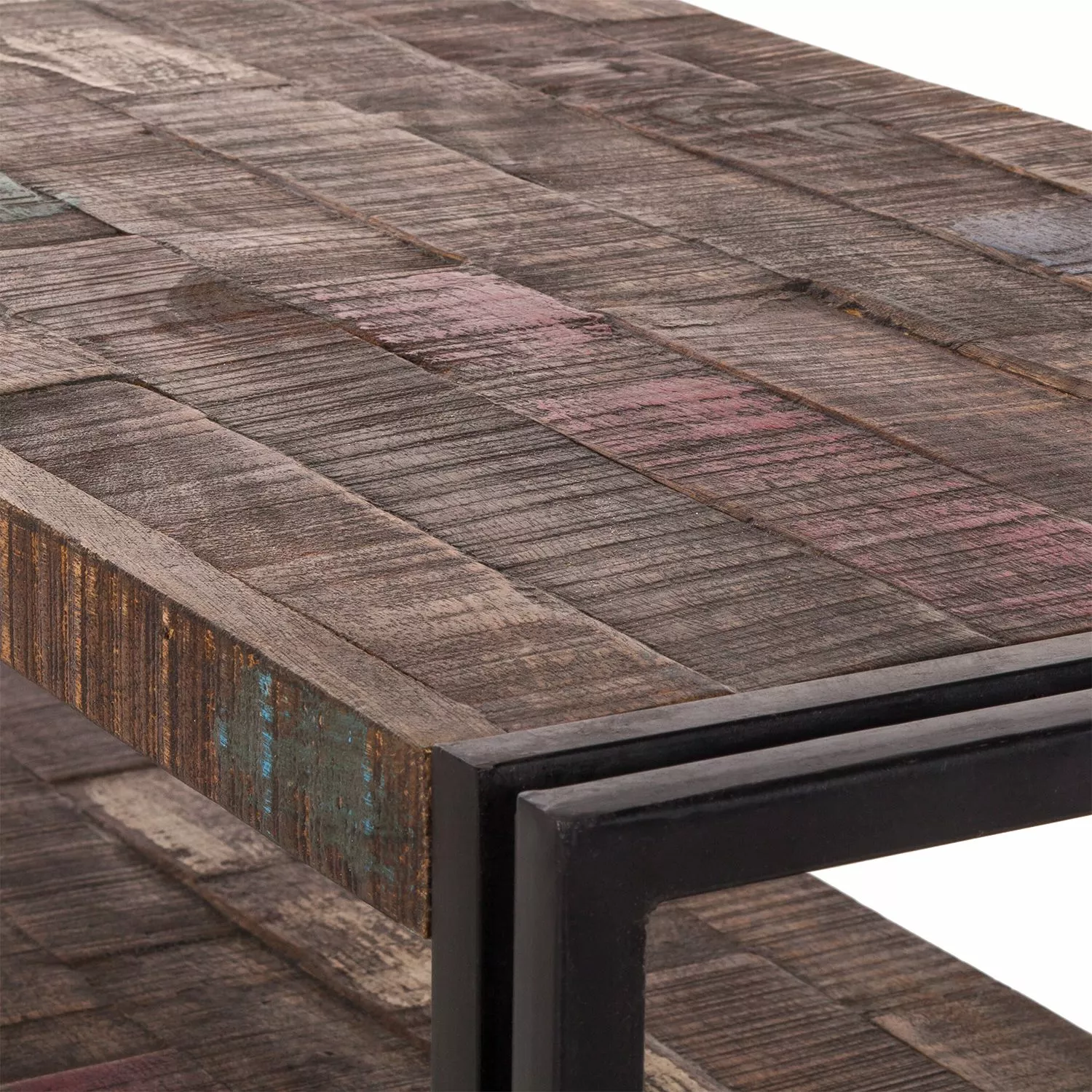 Red Living TV-Lowboard Factory II - Mango massiv / Metall - Vintage Braun 12 Red Living TV-Lowboard Factory II - Mango massiv / Metall - Vintage Braun – Bild 10