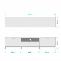 Studio Copenhagen TV-Lowboard Harma - Dunkelgrau 29 Studio Copenhagen TV-Lowboard Harma - Dunkelgrau -Kommoden Verkäufe 2023 tv lowboard harma dunkelgrau 5173332